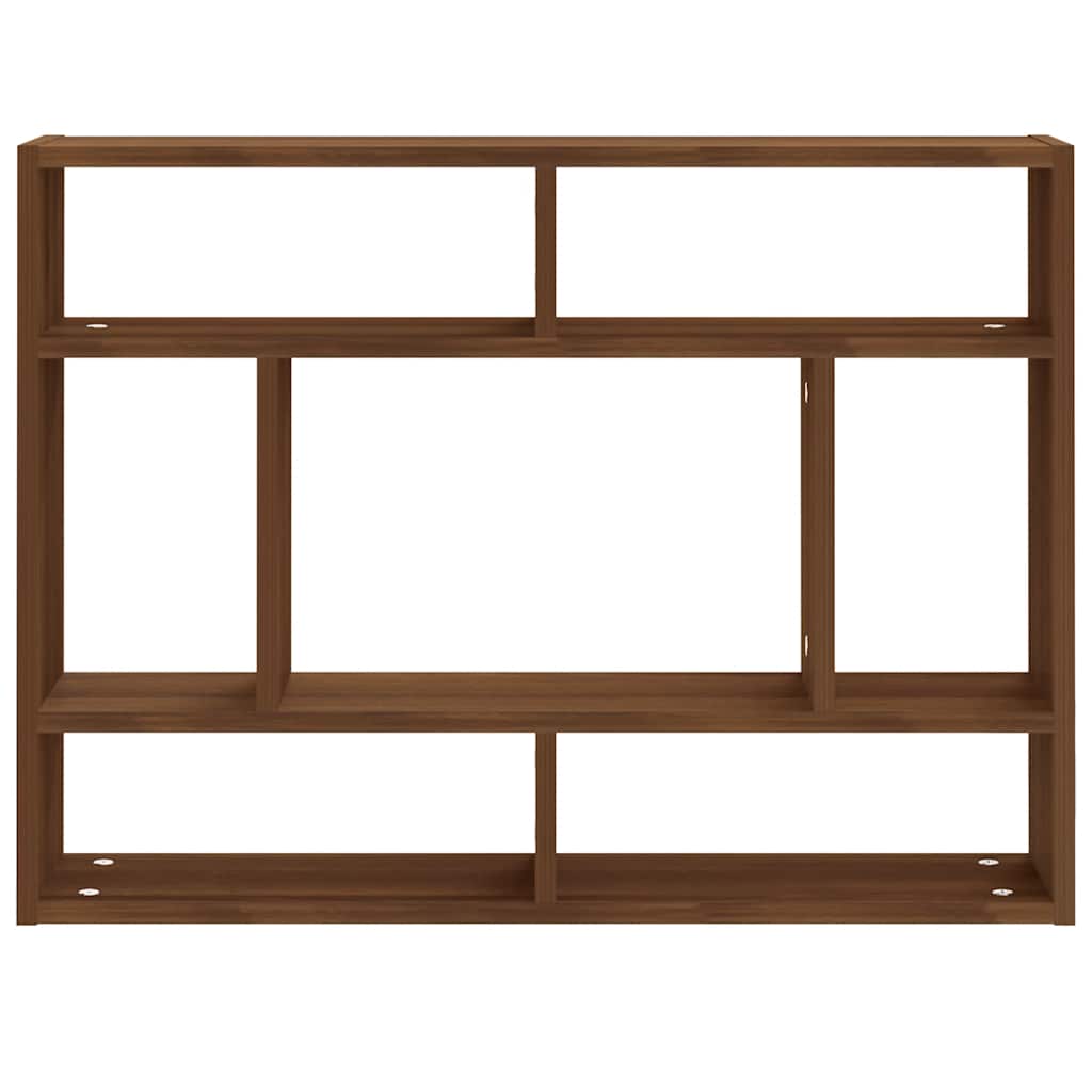 vidaXL Wandregal Braun Eichen-Optik 75x16x55 cm Holzwerkstoff