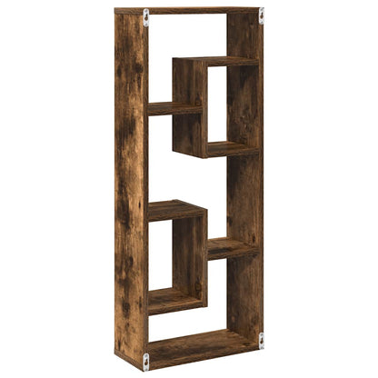 vidaXL Wandregal Räuchereiche 36x16x90 cm Holzwerkstoff