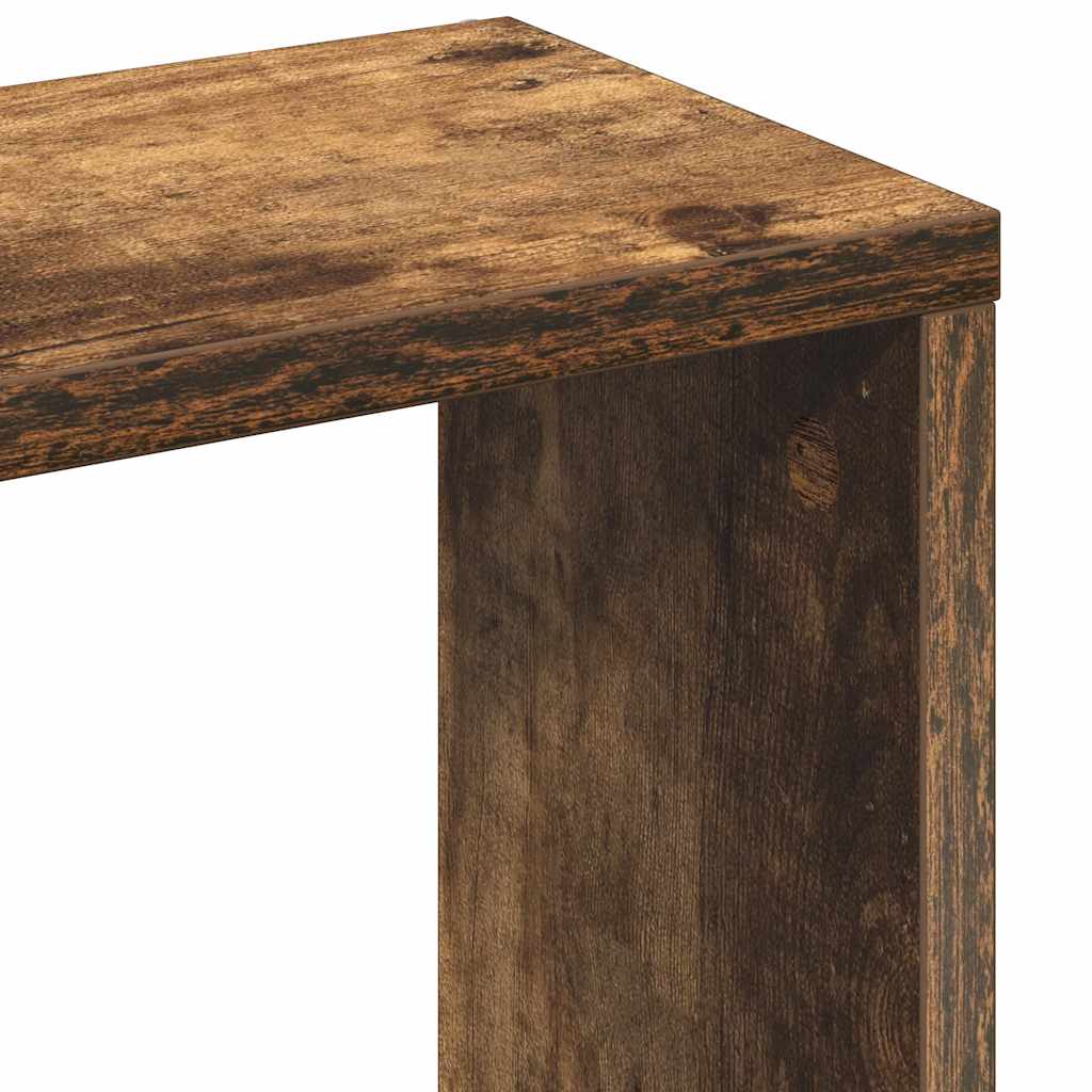 vidaXL Wandregal Räuchereiche 36x16x90 cm Holzwerkstoff