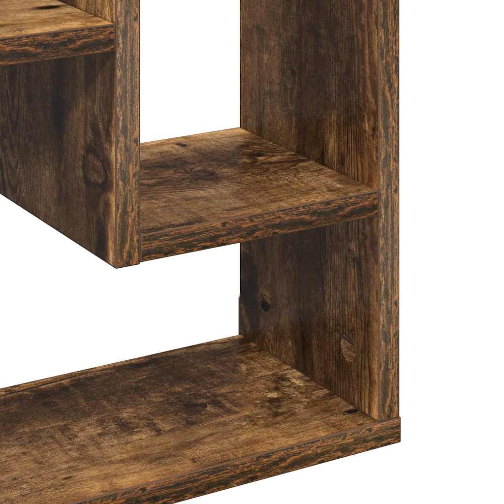 vidaXL Wandregal Räuchereiche 36x16x90 cm Holzwerkstoff
