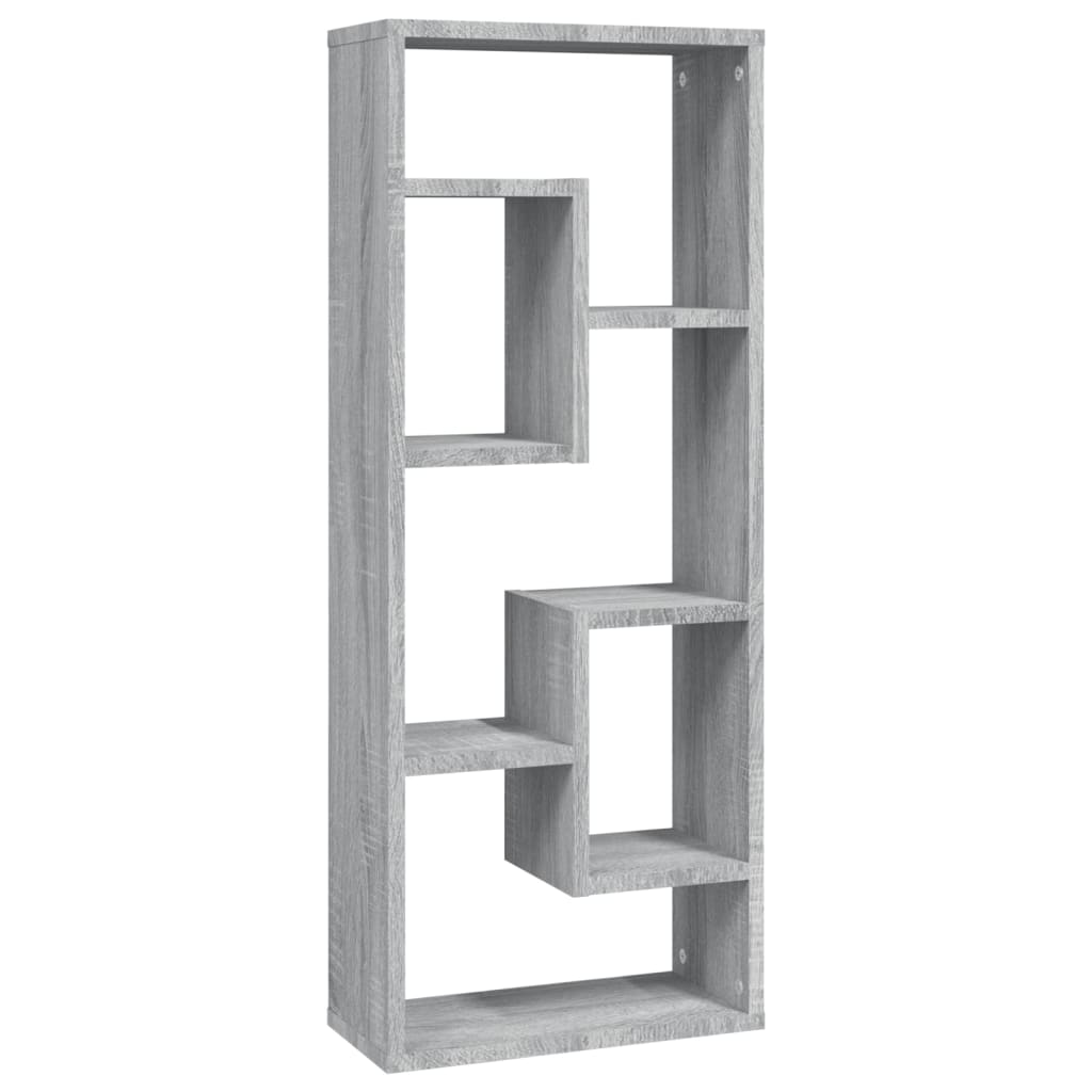 vidaXL Wandregal Grau Sonoma 36x16x90 cm Holzwerkstoff