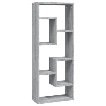 vidaXL Wandregal Grau Sonoma 36x16x90 cm Holzwerkstoff