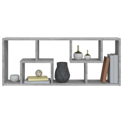 vidaXL Wandregal Grau Sonoma 36x16x90 cm Holzwerkstoff