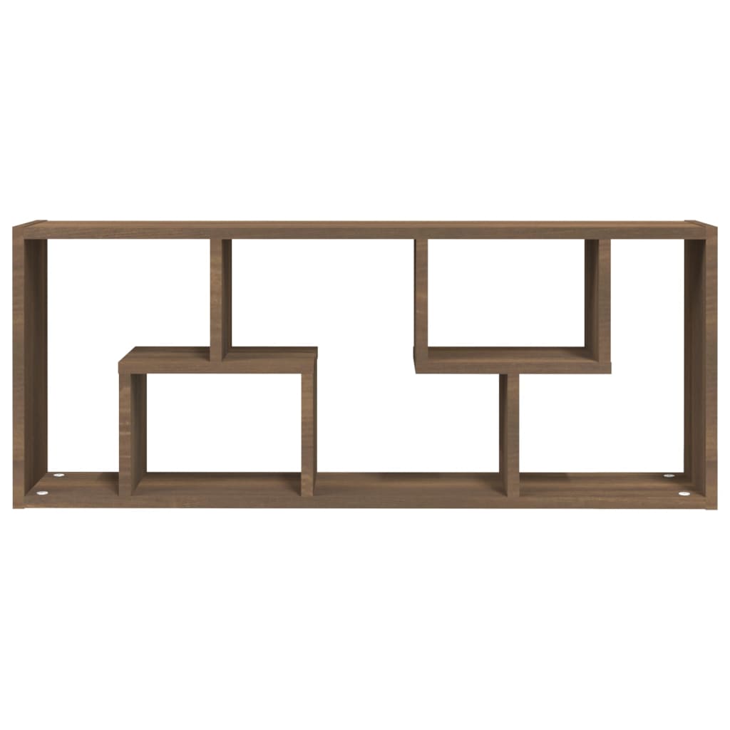 vidaXL Wandregal Braun Eichen-Optik 36x16x90 cm Holzwerkstoff