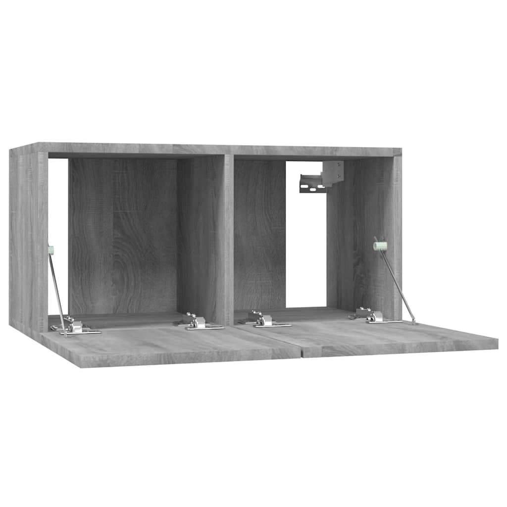 vidaXL Meuble TV mural gris Sonoma 60x30x30 cm bois d'ingénierie