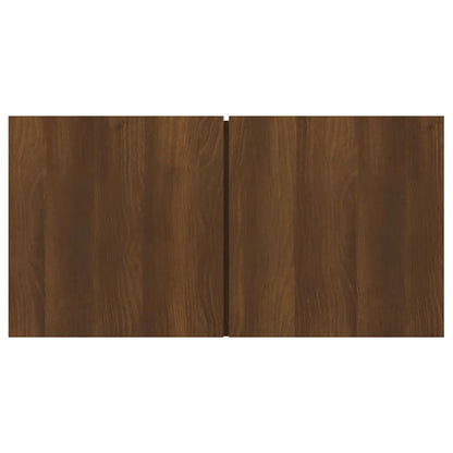 vidaXL Meuble TV mural chêne marron 60x30x30 cm en bois d'ingénierie
