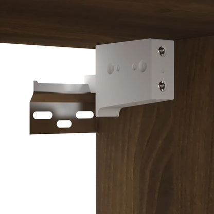 vidaXL Meuble TV mural chêne marron 60x30x30 cm en bois d'ingénierie