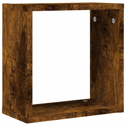 vidaXL Würfelregale 4 Stk. Räuchereiche 30x15x30 cm