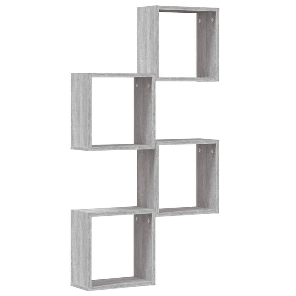 vidaXL Würfelregale 4 Stk. Grau Sonoma 30x15x30 cm