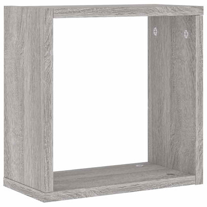 vidaXL Würfelregale 4 Stk. Grau Sonoma 30x15x30 cm