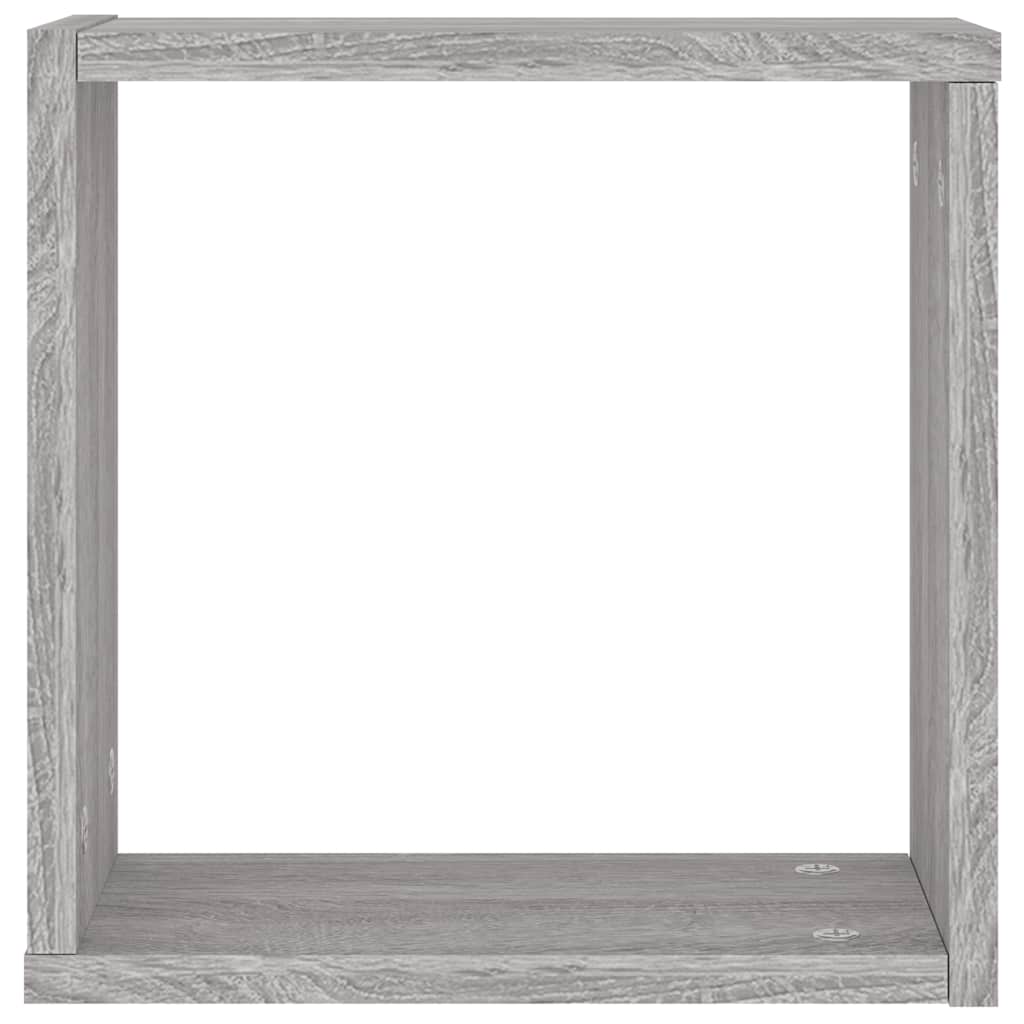 vidaXL Würfelregale 4 Stk. Grau Sonoma 30x15x30 cm