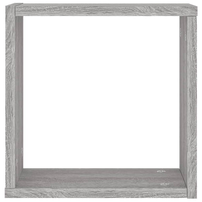 vidaXL Würfelregale 4 Stk. Grau Sonoma 30x15x30 cm