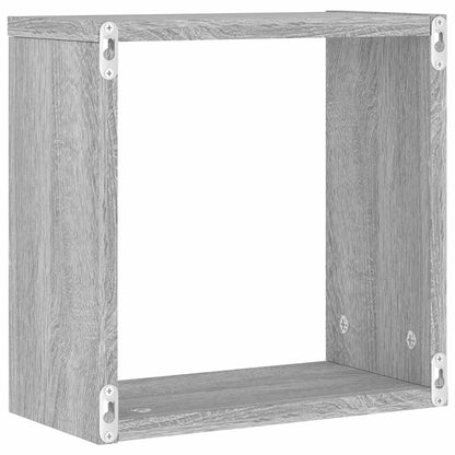 vidaXL Würfelregale 4 Stk. Grau Sonoma 30x15x30 cm
