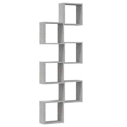 vidaXL Würfelregale 6 Stk. Grau Sonoma 30x15x30 cm
