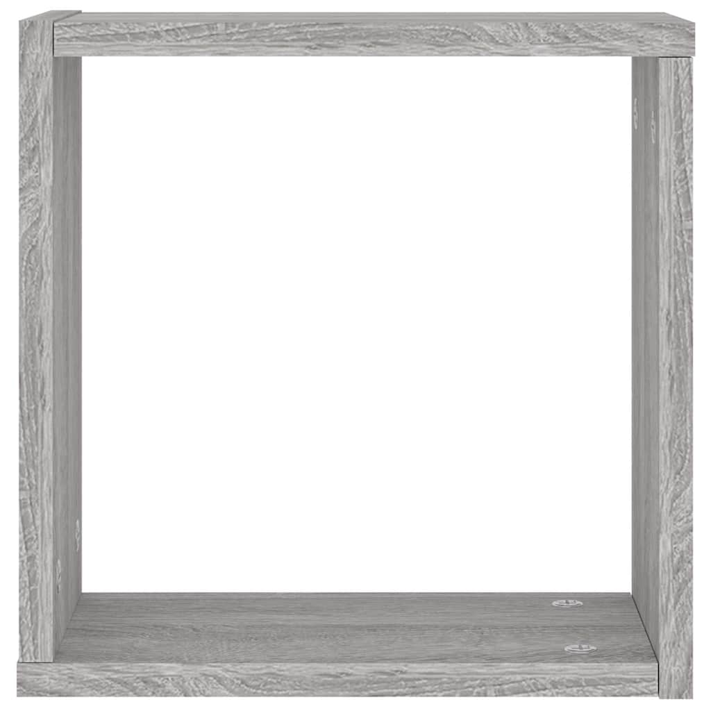vidaXL Würfelregale 6 Stk. Grau Sonoma 30x15x30 cm