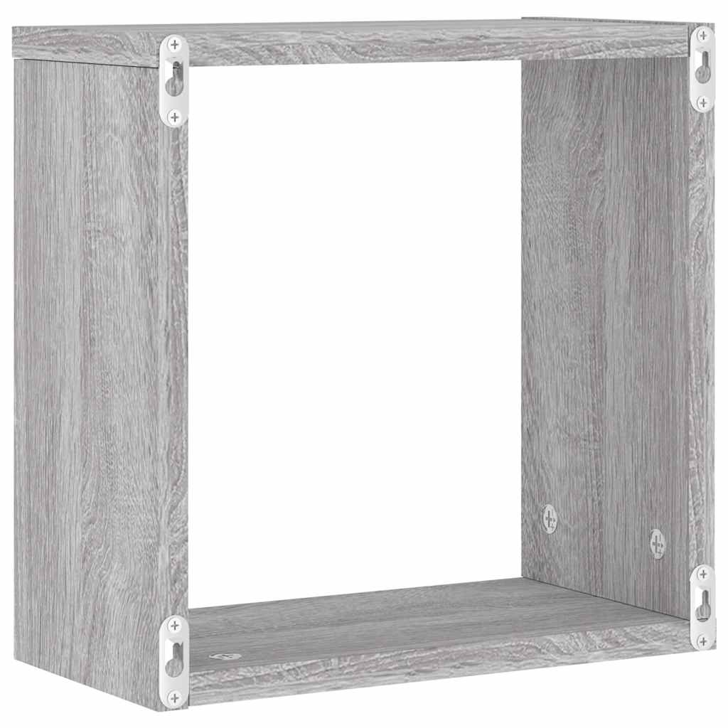 vidaXL Würfelregale 6 Stk. Grau Sonoma 30x15x30 cm