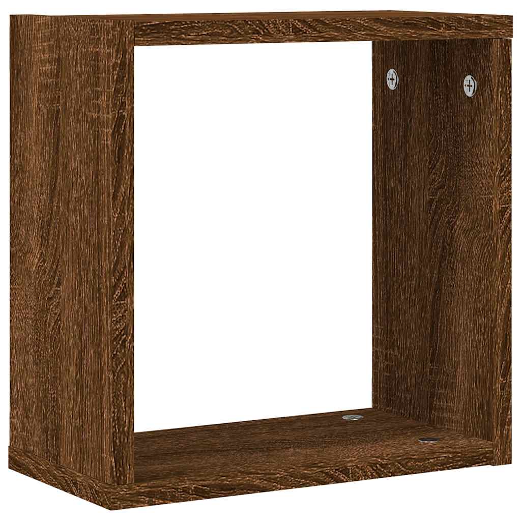 vidaXL Würfelregale 4 Stk. Braune 30x15x30 cm
