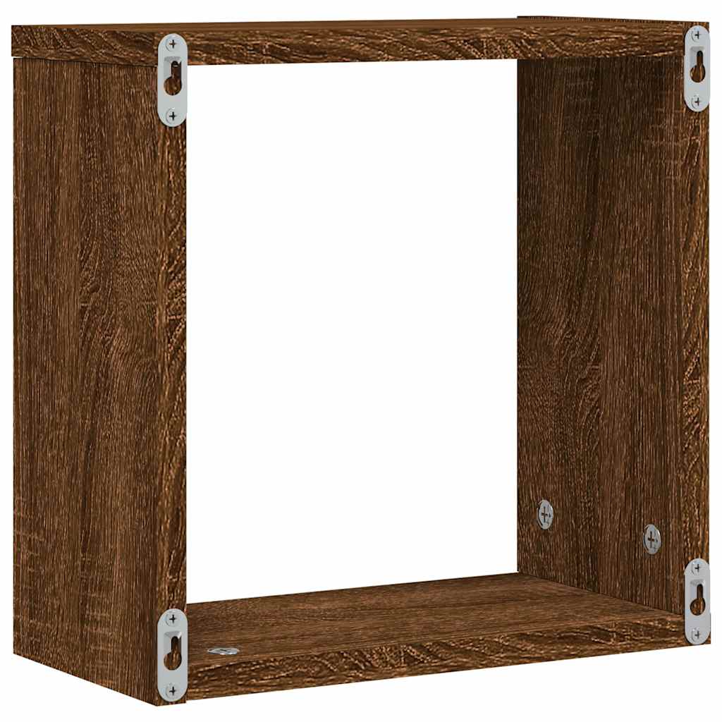 vidaXL Würfelregale 4 Stk. Braune 30x15x30 cm
