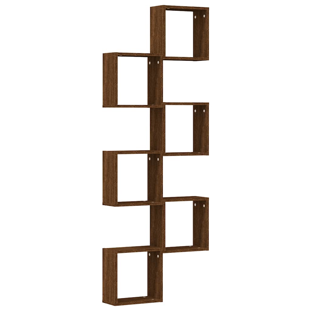 vidaXL Würfelregale 2 Stk. Braune 30x15x30 cm