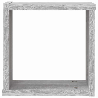 vidaXL Wandregale 2 pcs Graues Sonoma 26 x 15 x 26 cm Holzwerkstoff