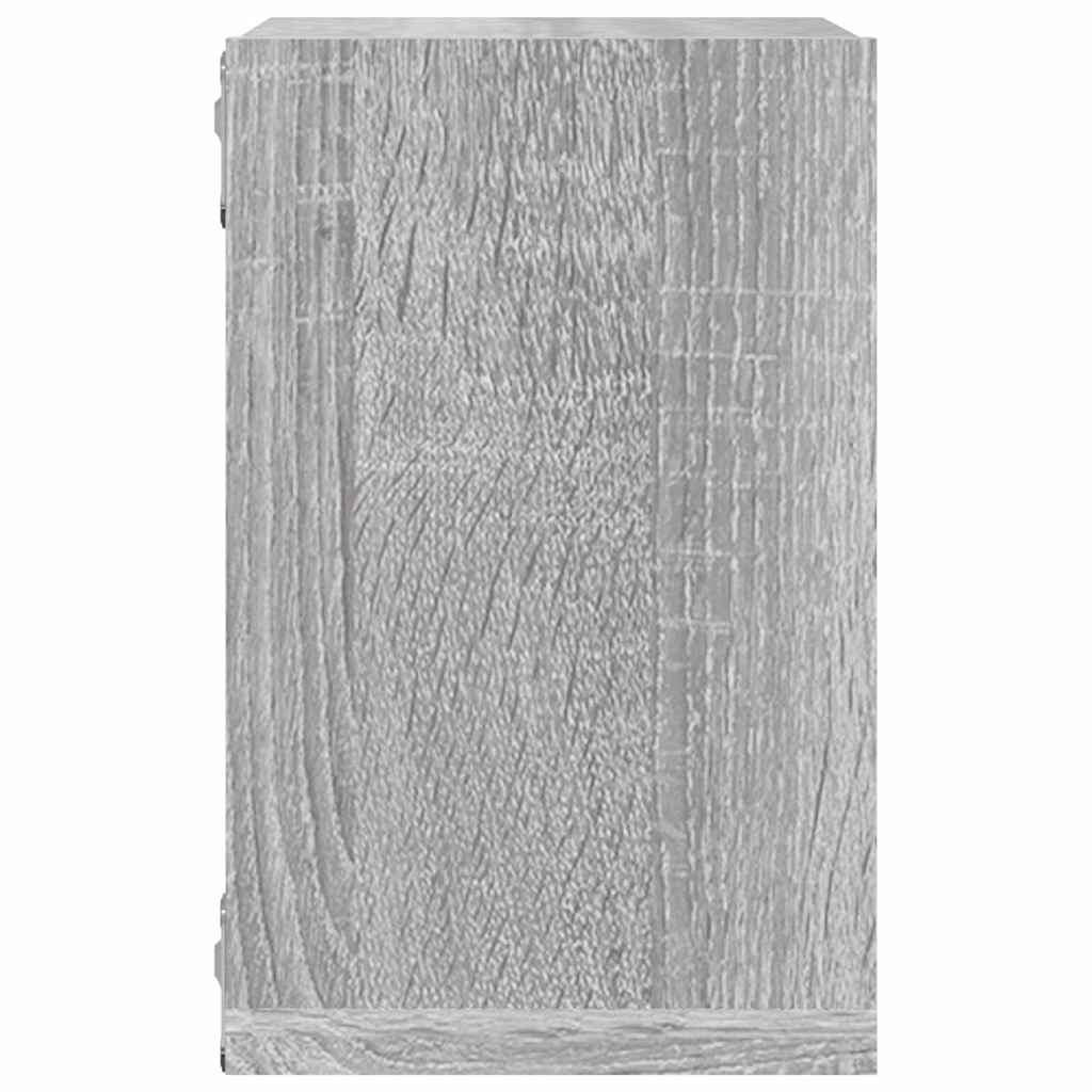 vidaXL Wandregale 2 pcs Graues Sonoma 26 x 15 x 26 cm Holzwerkstoff
