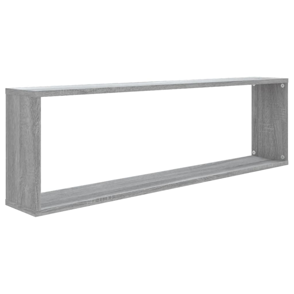vidaXL Étagères murales 4 pcs Gris Sonoma 100x15x30 cm Bois d'ingénierie