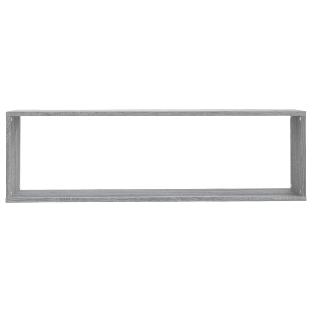 vidaXL Étagères murales 4 pcs Gris Sonoma 100x15x30 cm Bois d'ingénierie