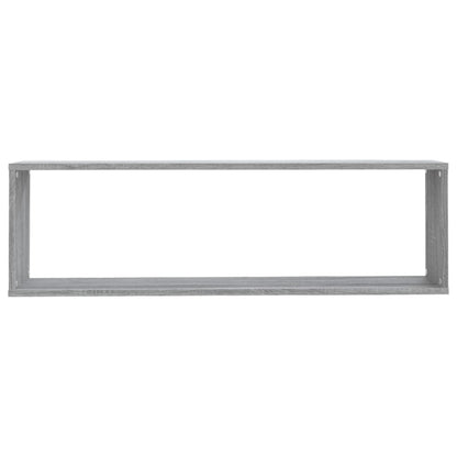 vidaXL Étagères murales 4 pcs Gris Sonoma 100x15x30 cm Bois d'ingénierie