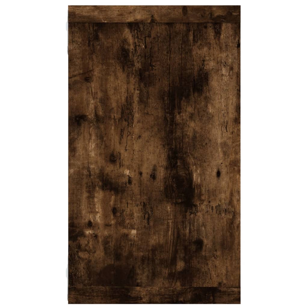 vidaXL Étagères murales 4 pcs Chêne fumé 80x15x26,5 cm Bois d'ingénierie