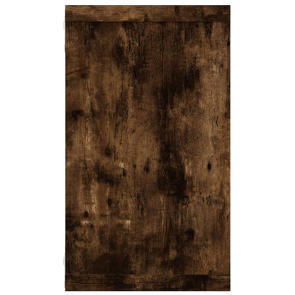 vidaXL Étagères murales 4 pcs Chêne fumé 80x15x26,5 cm Bois d'ingénierie