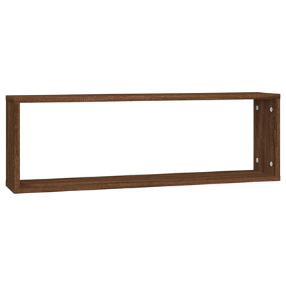 vidaXL Étagères murales 4 pcs Aspect chêne marron 80x15x26,5 cm Bois d'ingénierie