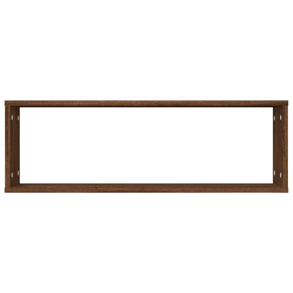 vidaXL Étagères murales 4 pcs Aspect chêne marron 80x15x26,5 cm Bois d'ingénierie