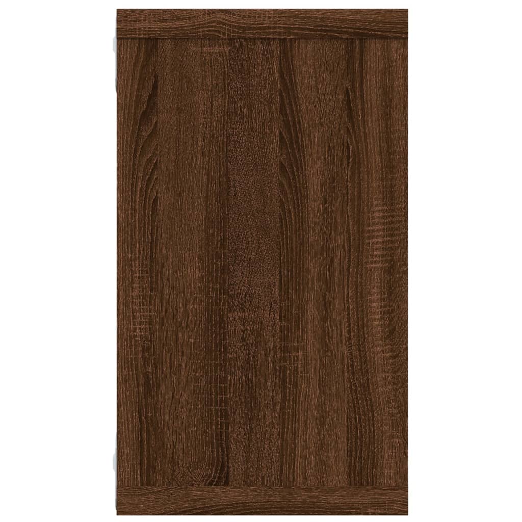 vidaXL Étagères murales 4 pcs Aspect chêne marron 80x15x26,5 cm Bois d'ingénierie