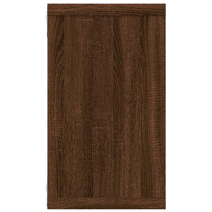 vidaXL Étagères murales 4 pcs Aspect chêne marron 80x15x26,5 cm Bois d'ingénierie