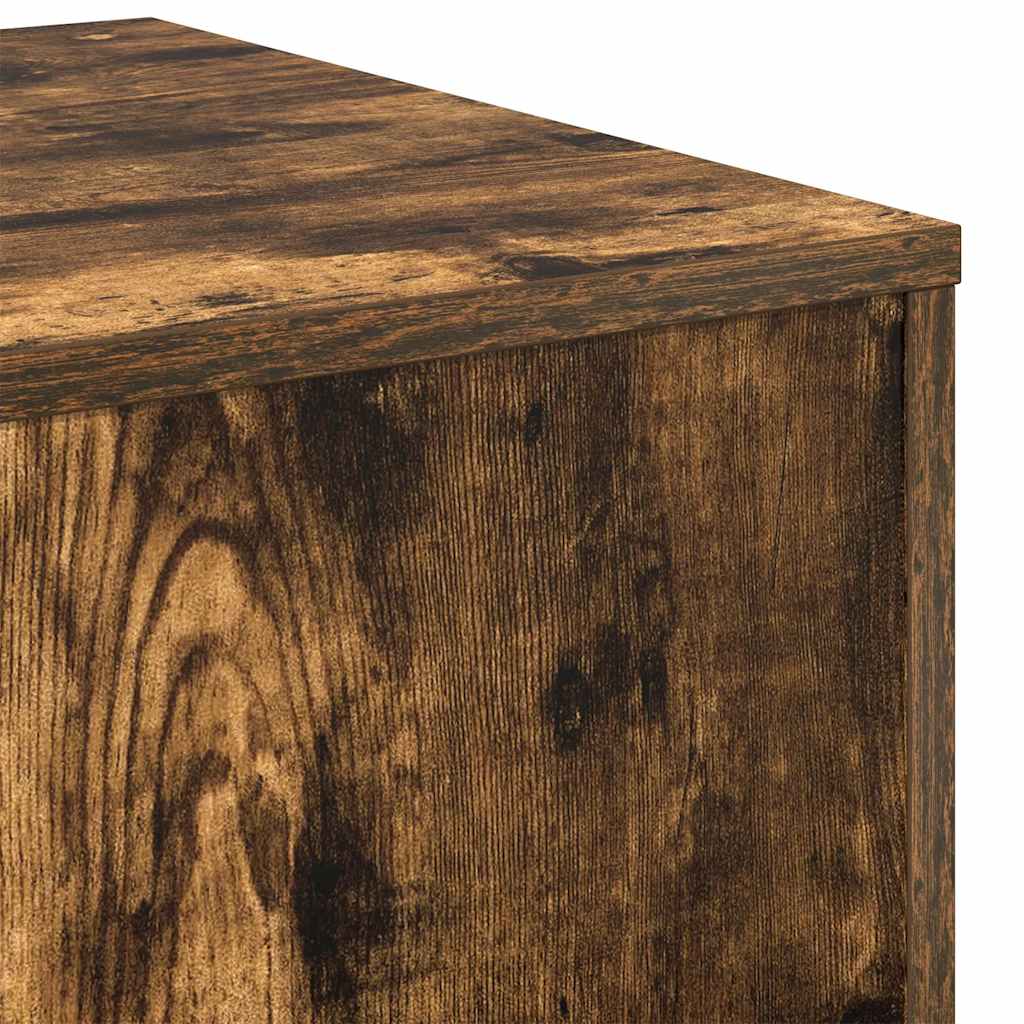 vidaXL Tables d'appoint 3 pcs Chêne fumé Bois d'ingénierie