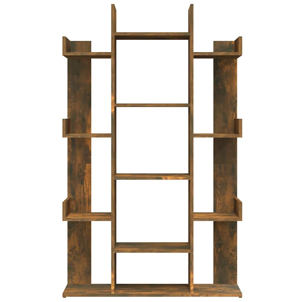 vidaXL Bücherregal Räuchereiche 86x25,5x140 cm Holzwerkstoff