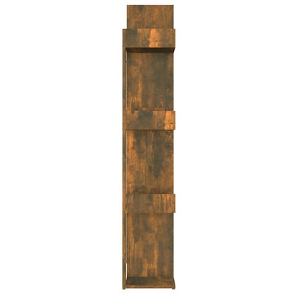 vidaXL Bücherregal Räuchereiche 86x25,5x140 cm Holzwerkstoff