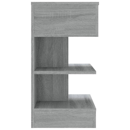 vidaXL Nachttisch Grau Sonoma 40x35x65 cm Holzwerkstoff