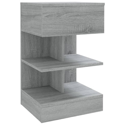 vidaXL Nachttische 2 Stk. Grau Sonoma 40x35x65 cm Holzwerkstoff