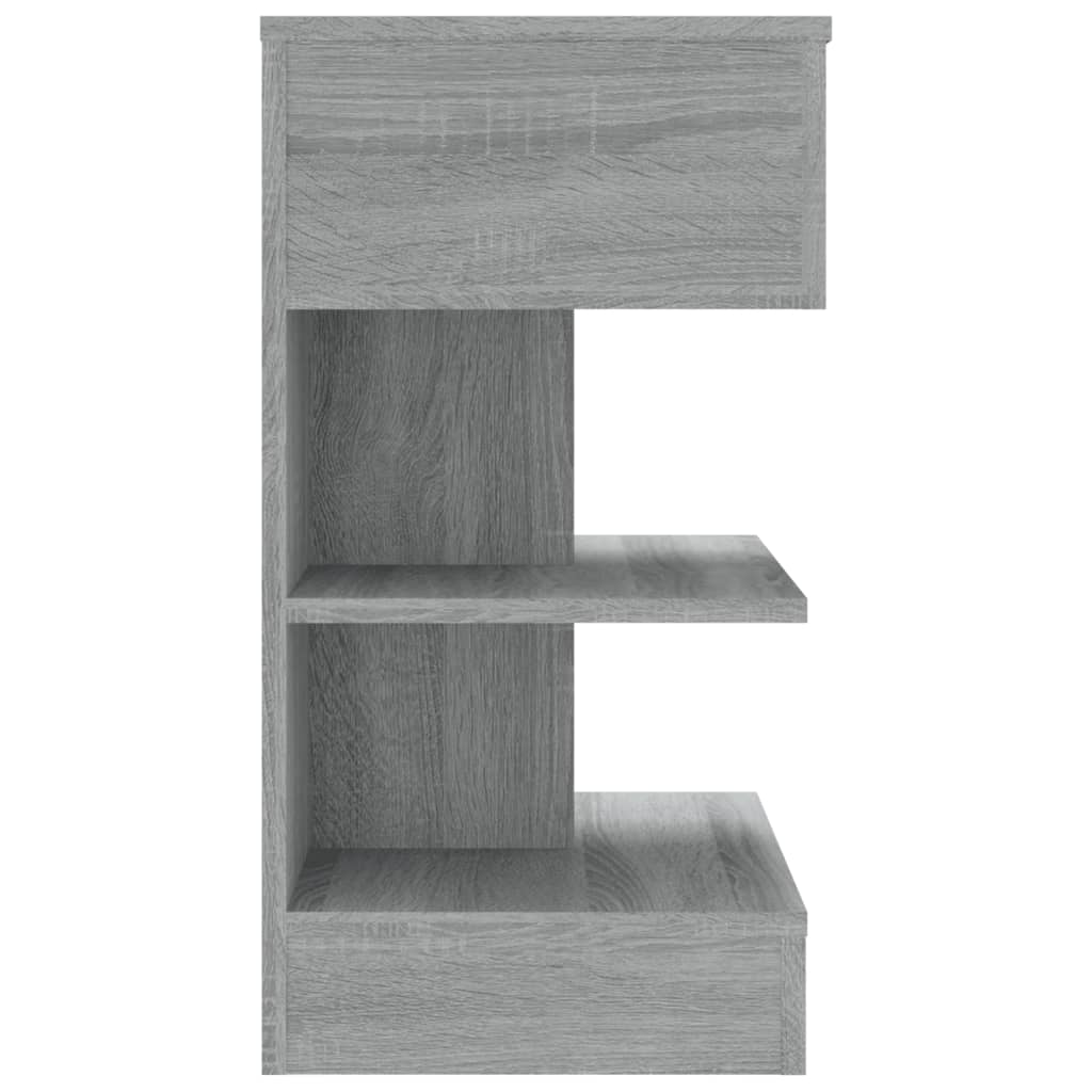 vidaXL Nachttische 2 Stk. Grau Sonoma 40x35x65 cm Holzwerkstoff