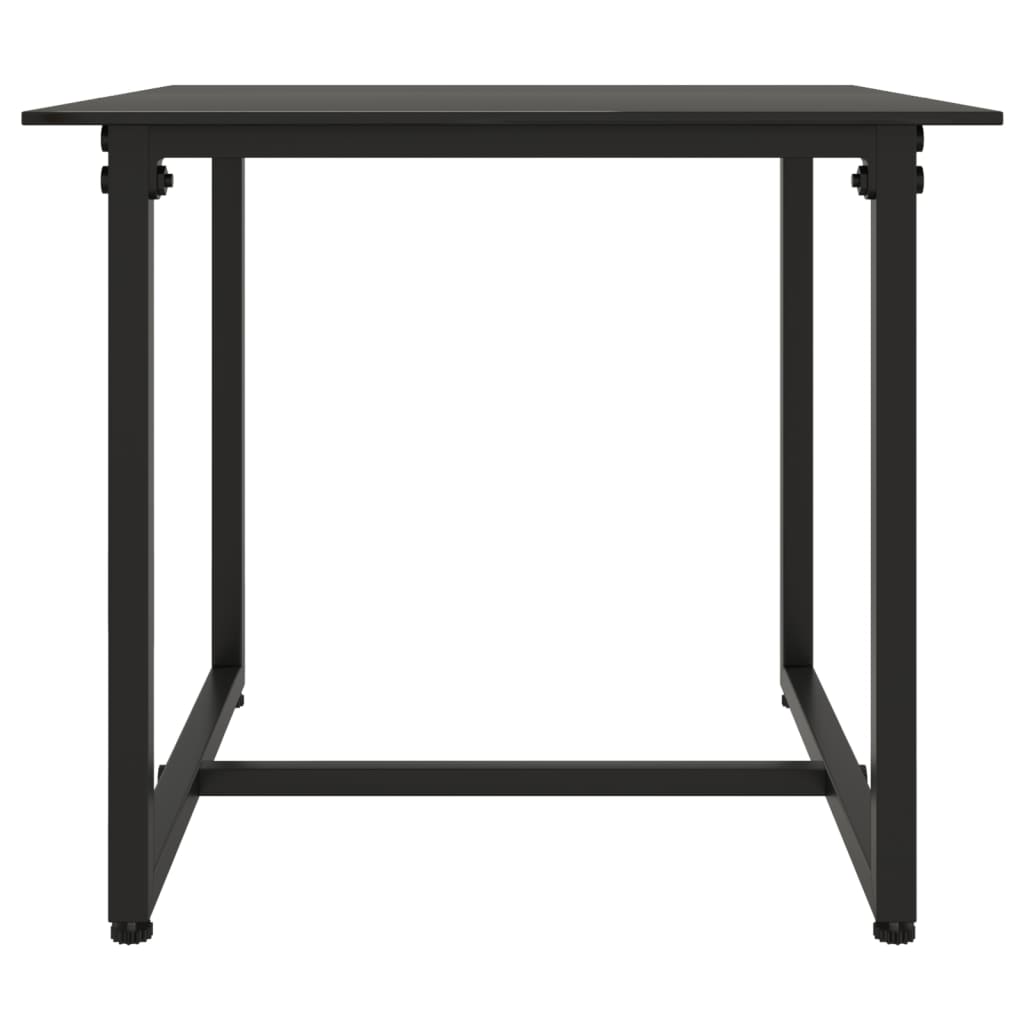 vidaXL 3-tlg. Garten-Lounge-Set mit Kissen Schwarz Poly Rattan