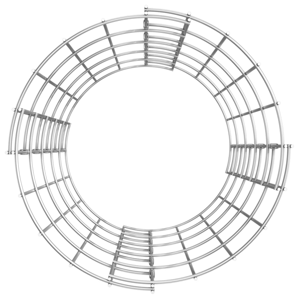 vidaXL Colonne de gabion Ronde Acier galvanisé Ø30x50 cm