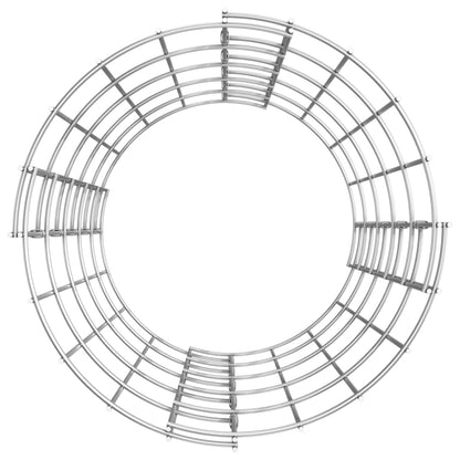vidaXL Colonne de gabion Ronde Acier galvanisé Ø30x50 cm