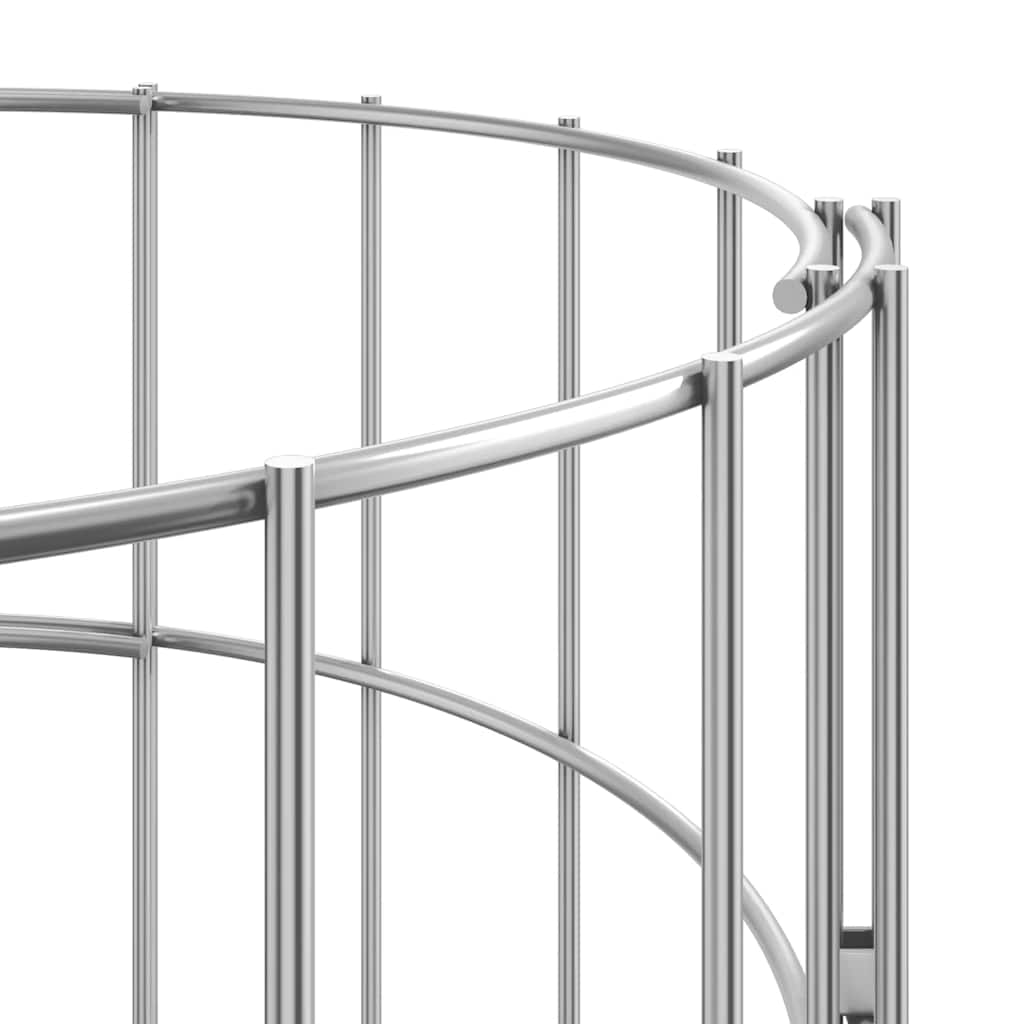 vidaXL Colonne de gabion ronde en acier galvanisé Ø30x150 cm