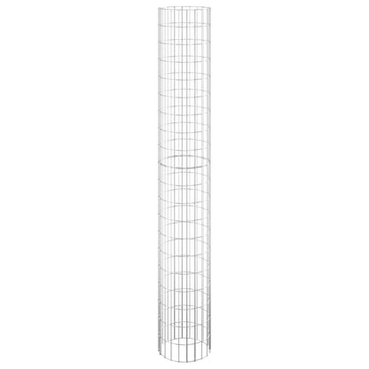 vidaXL Colonne de gabion Ronde en acier galvanisé Ø30x200 cm