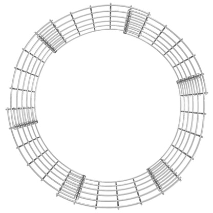vidaXL Colonne de gabions ronde en acier galvanisé Ø50x50 cm