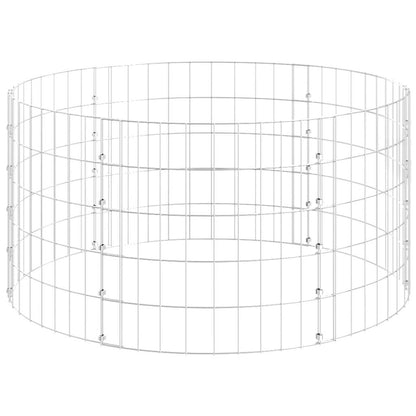 vidaXL Colonne de gabion Ronde en Acier galvanisé Ø100x50 cm