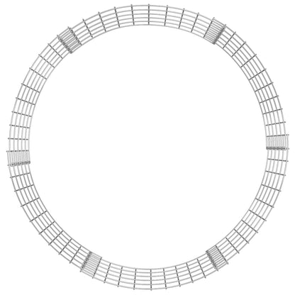 vidaXL Colonne de gabion Ronde en Acier galvanisé Ø100x50 cm