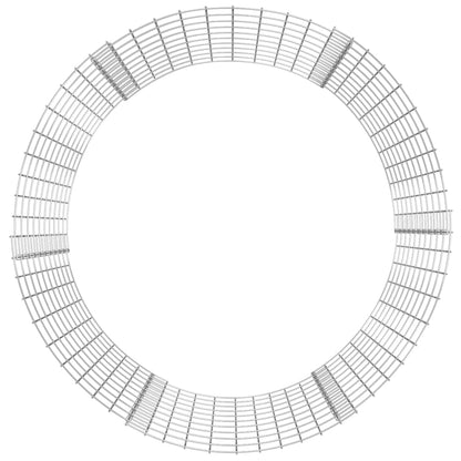 vidaXL Colonne de gabion Ronde en acier galvanisé Ø100x100 cm