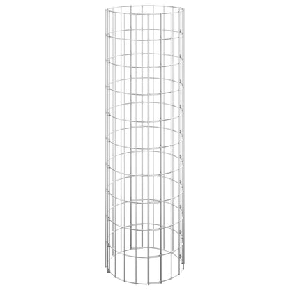 vidaXL Gabionen-Hochbeete 3 Stk. Rund Verzinkter Stahl Ø30x100 cm